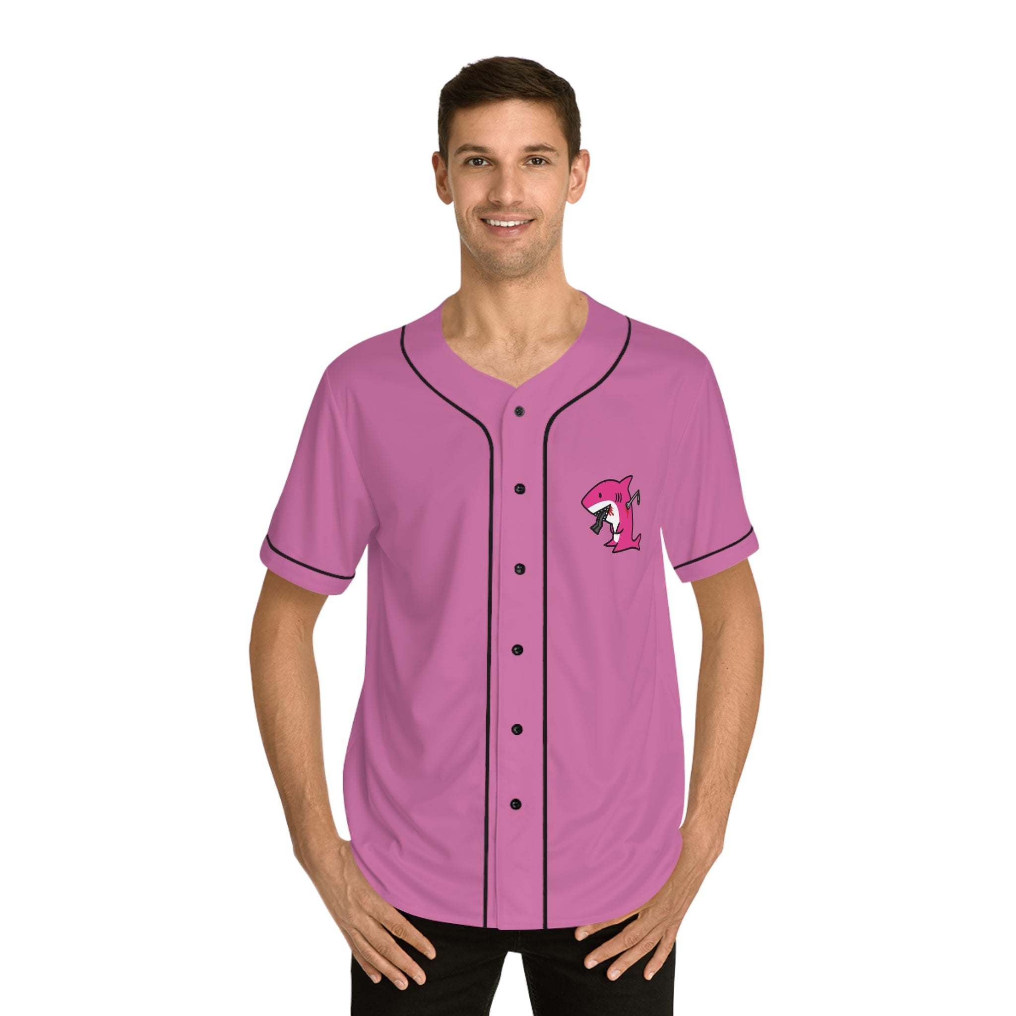 Pink Slitgill Baseball Jersey (AOP)